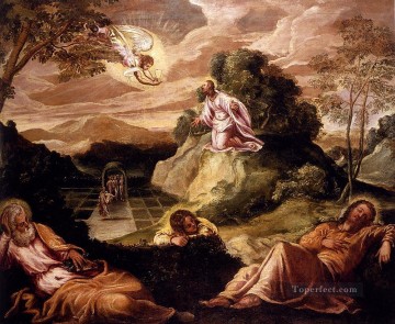  italiano Pintura al %C3%B3leo - Robusti Jacopo Agonía En El Jardín Renacimiento Italiano Tintoretto